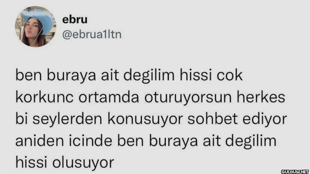 ben buraya ait değilim...