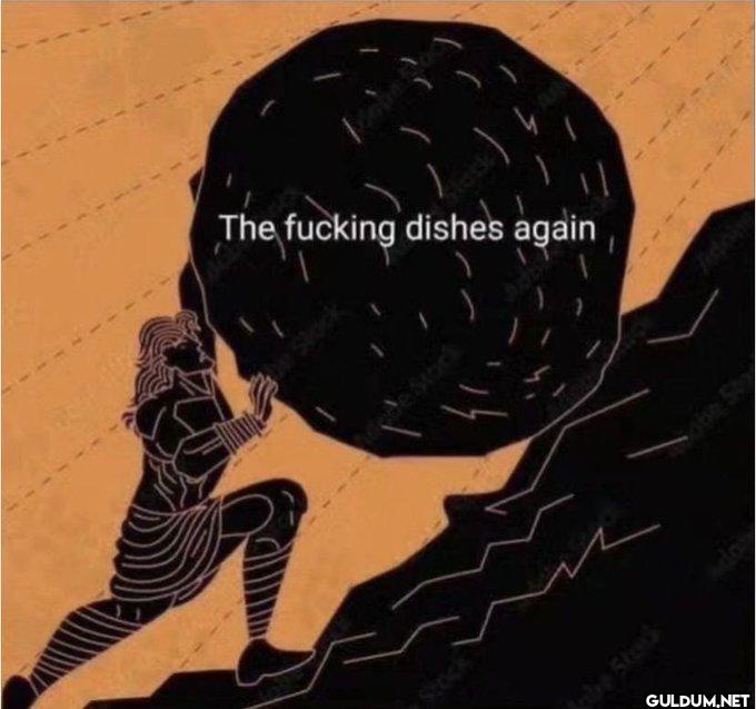 Stock The fucking dishes...