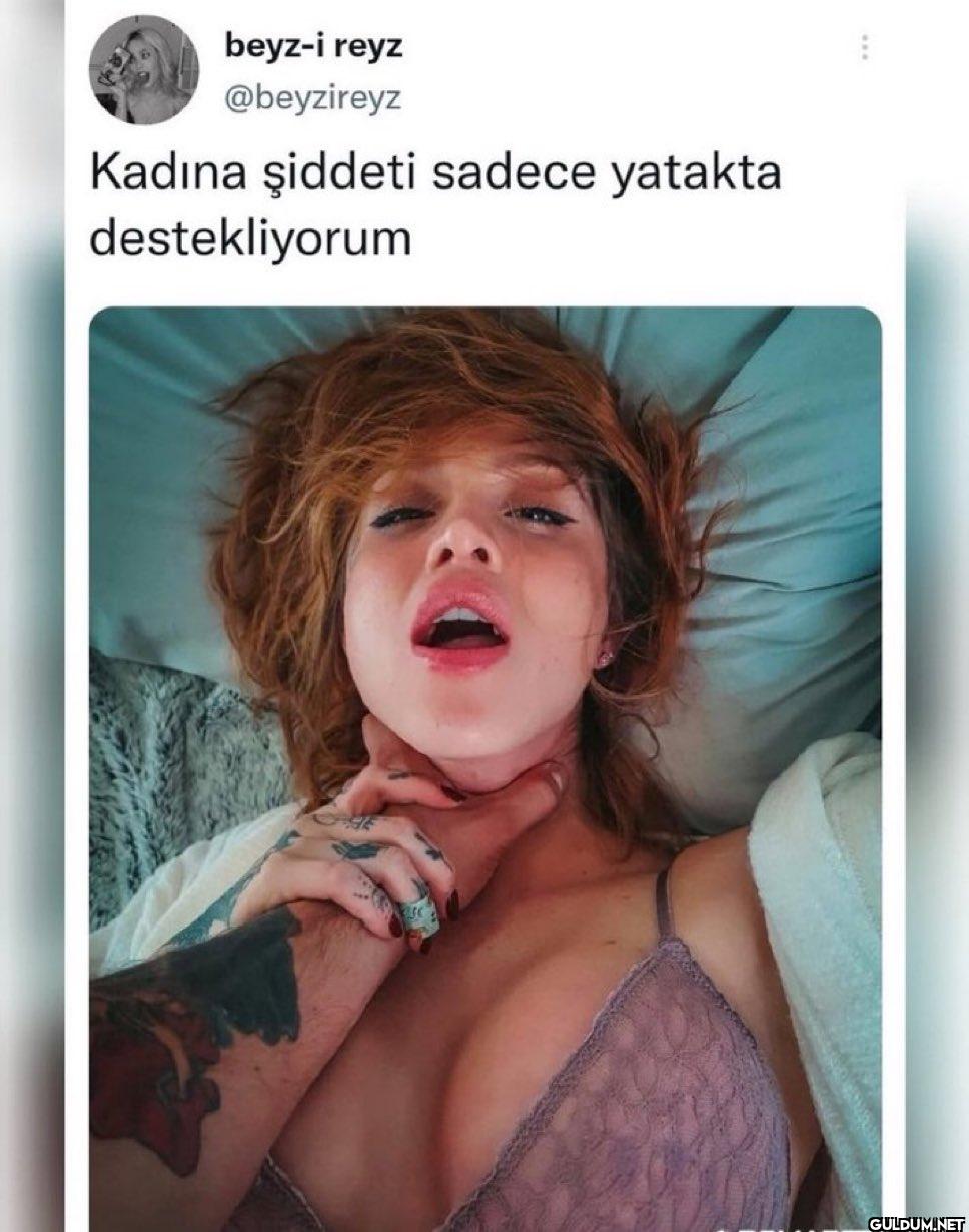 Kadına şiddeti sadece...