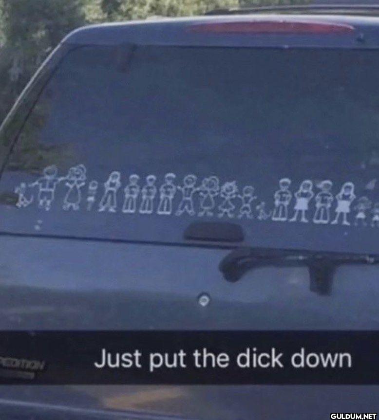 Just put the dick down
