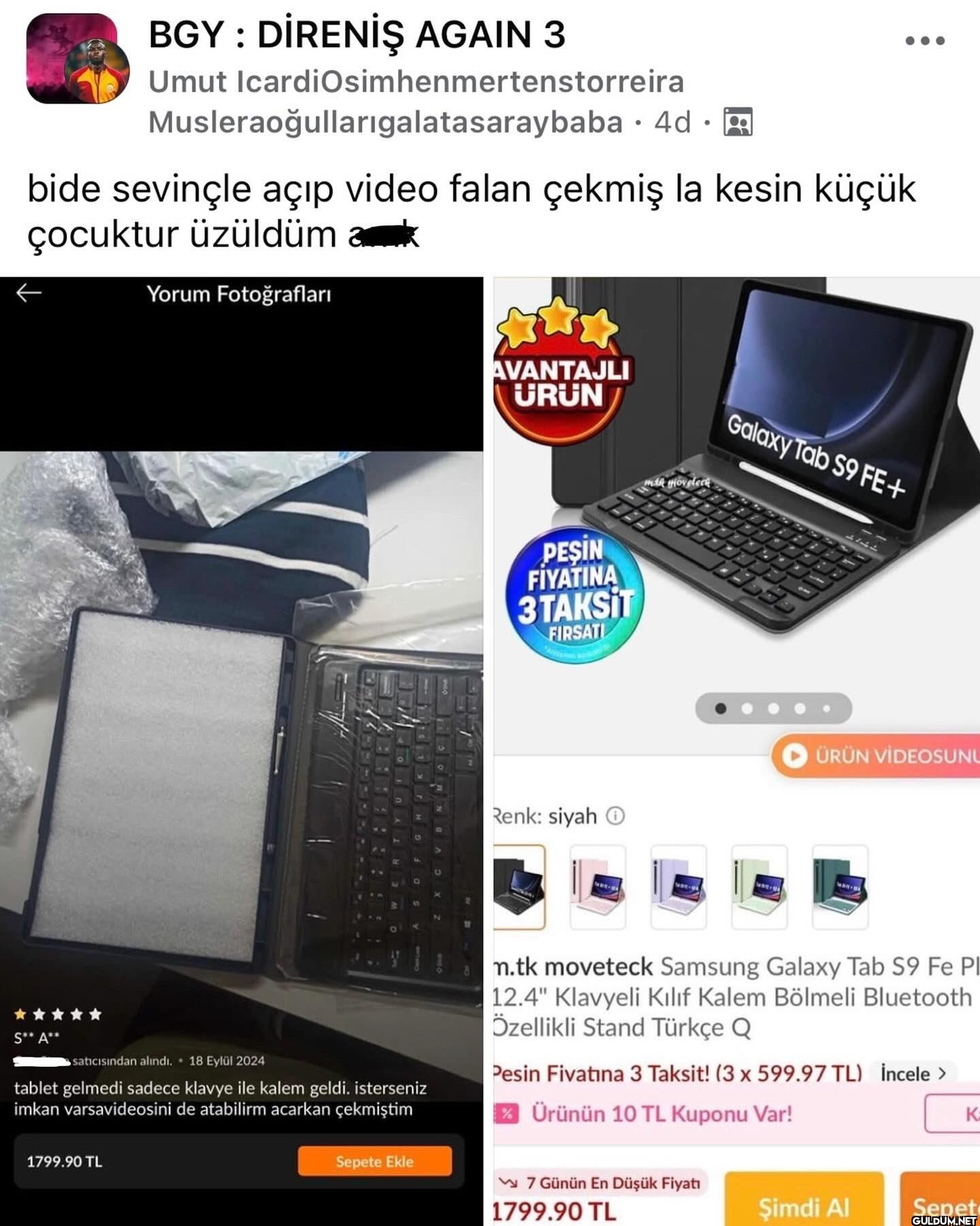 ucuza buldum diye sevinip...