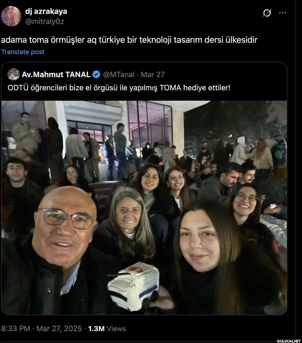 adama toma örmüşler aq...