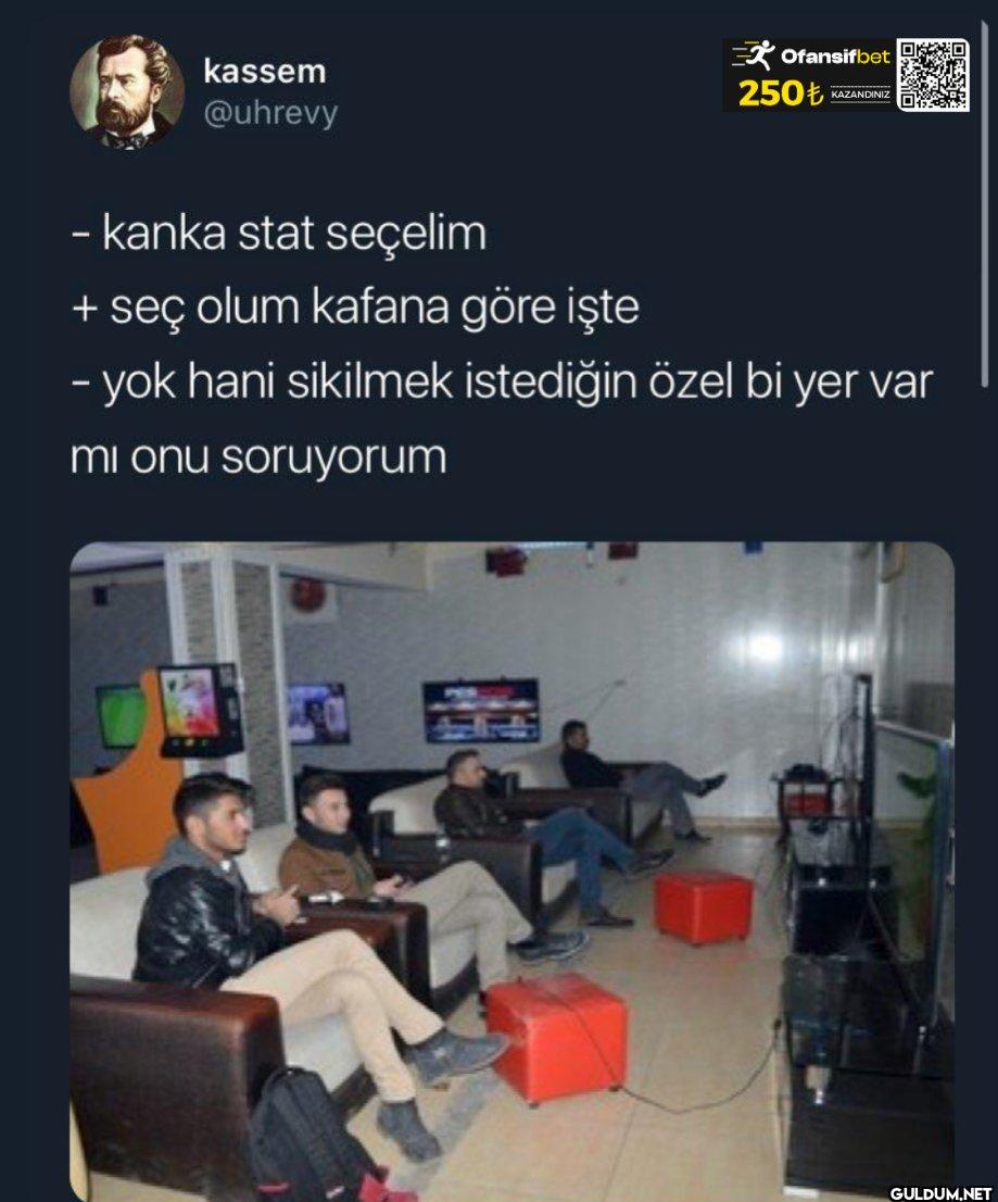 - kanka stat seçelim + seç...