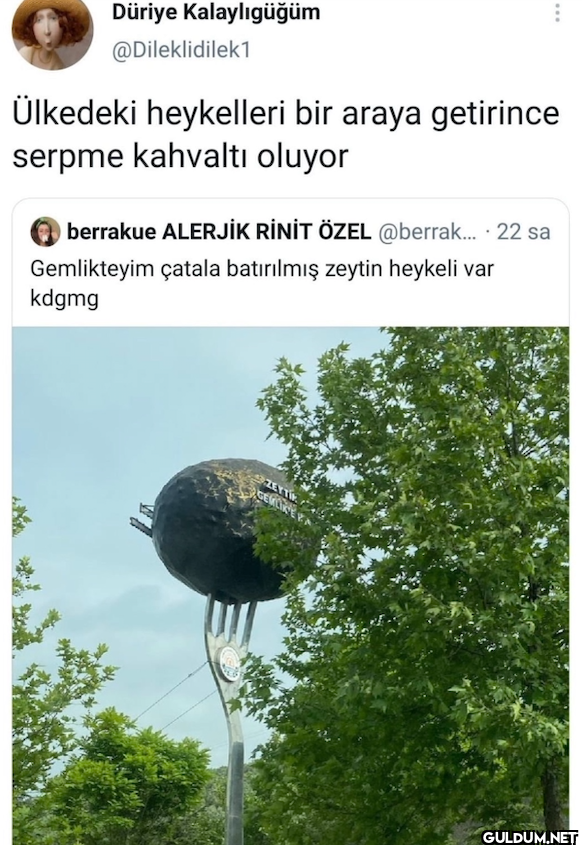 Ülkedeki heykelleri bir...