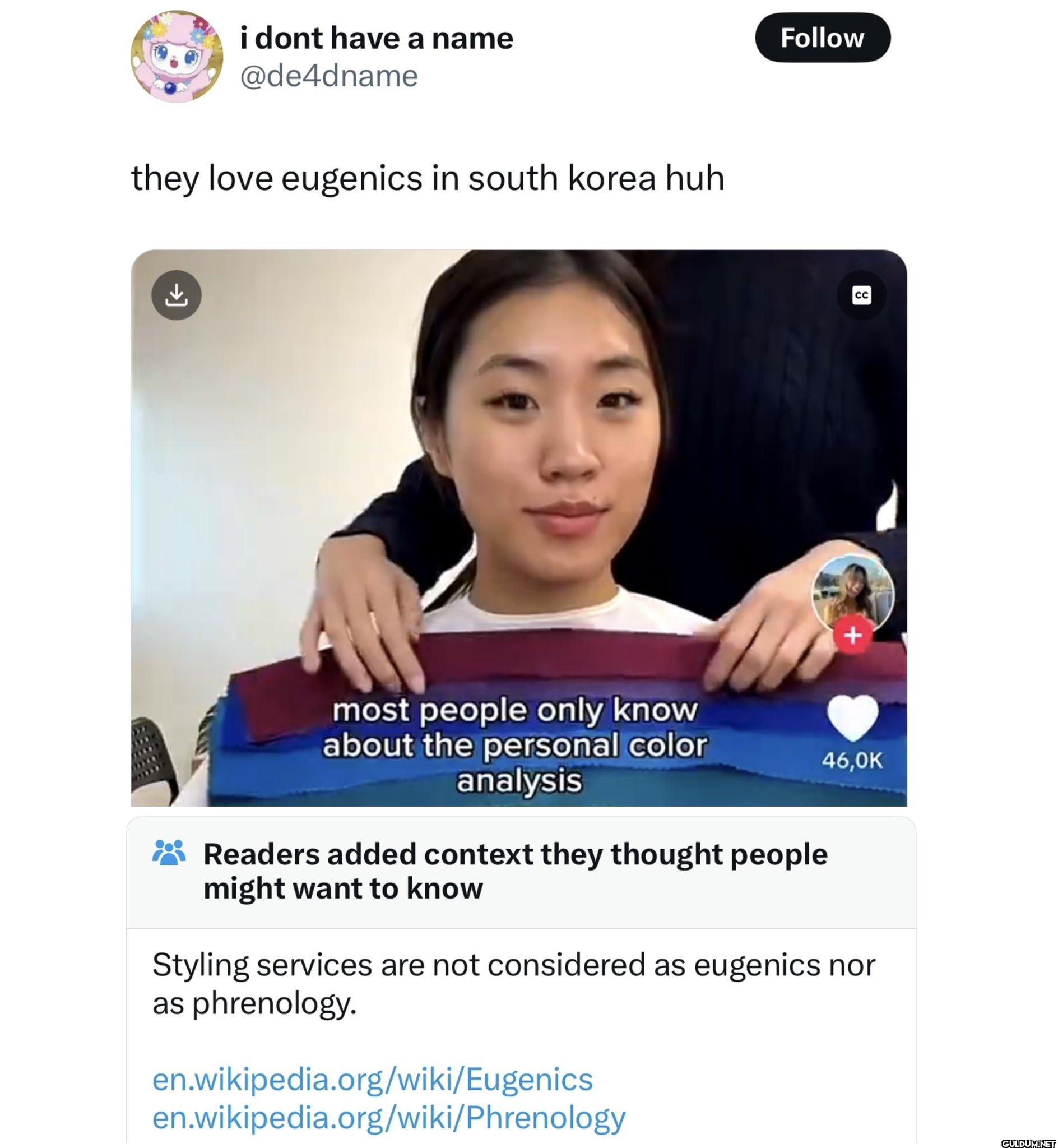 they love eugenics in...