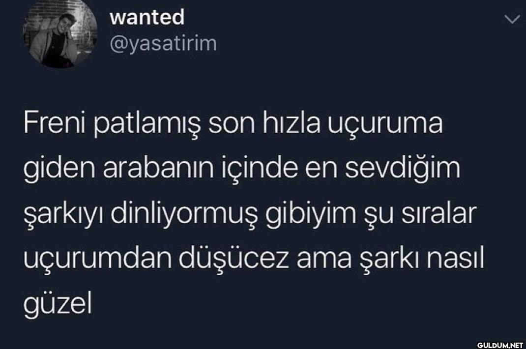 Freni patlamış son hızla...