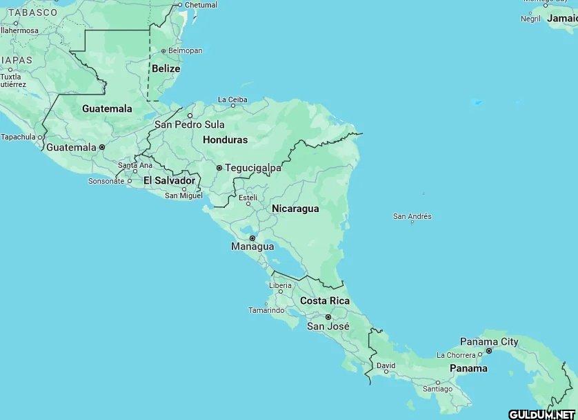 7 countries on the isthmus...