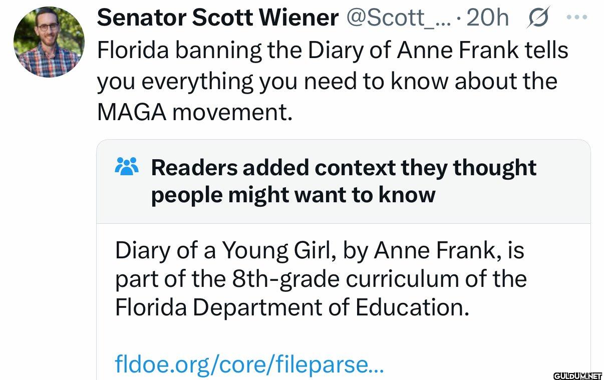 Ø Florida banning the...