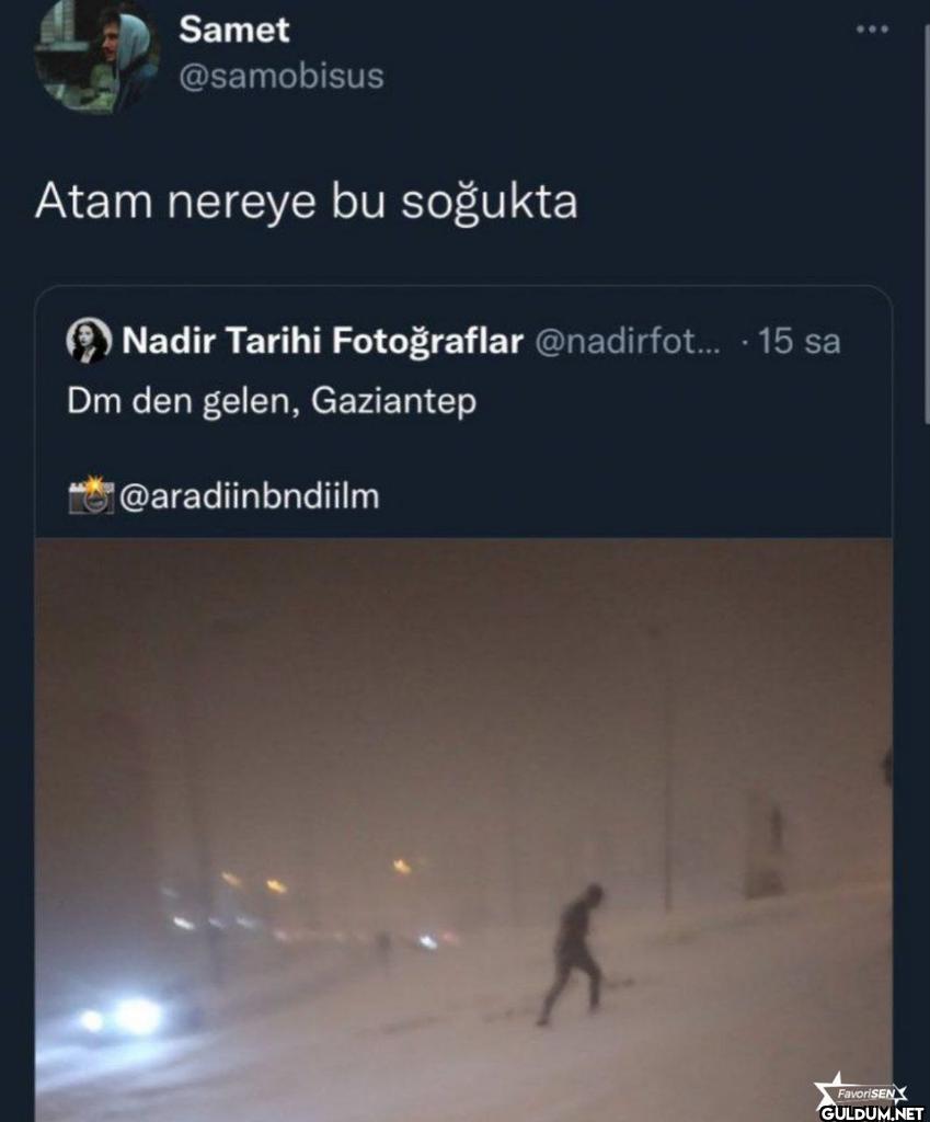 Atam nereye bu soğukta...