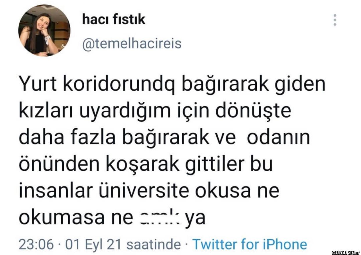 Yurt koridorundq bağırarak...