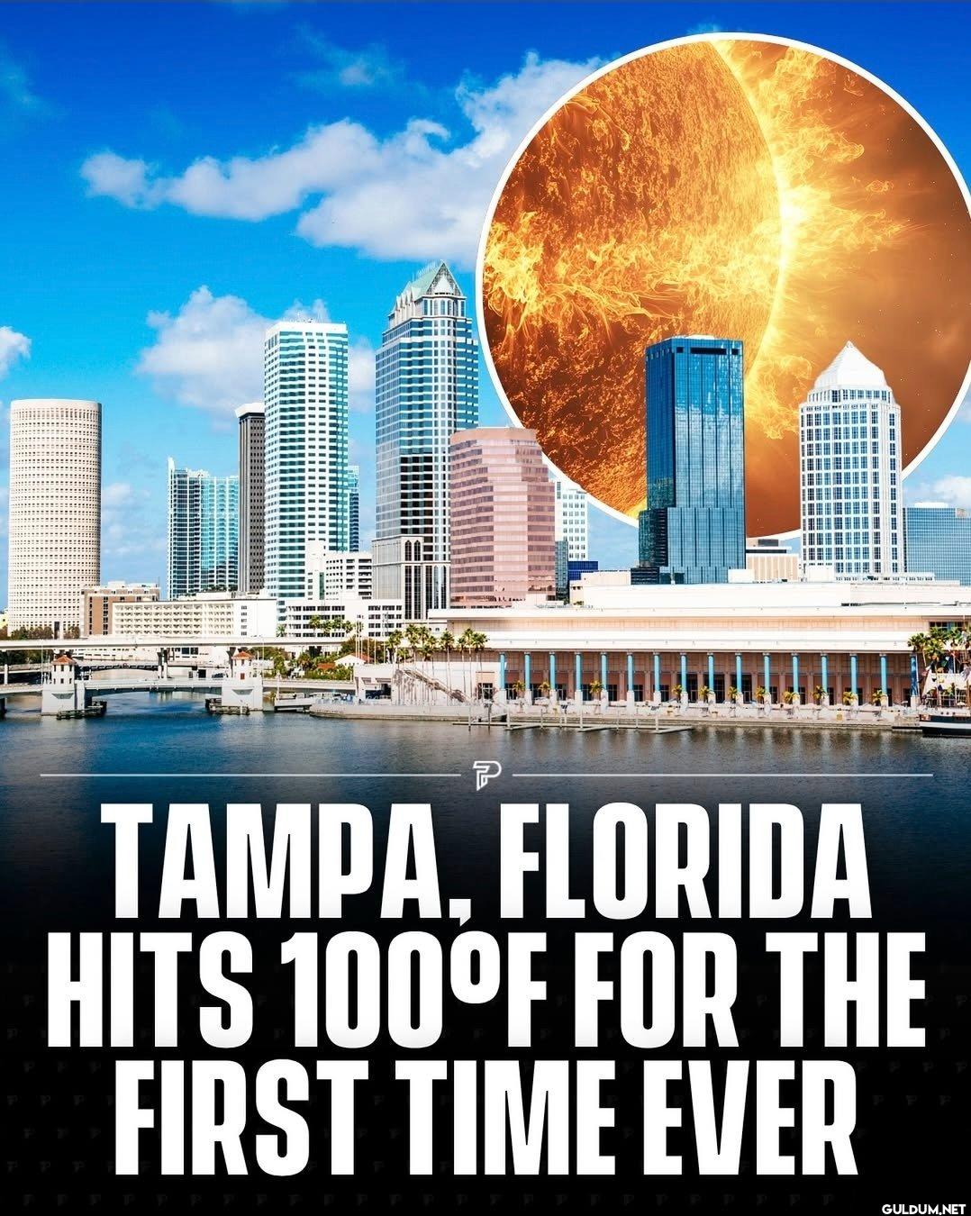 Tampa, Florida hits 100°F...