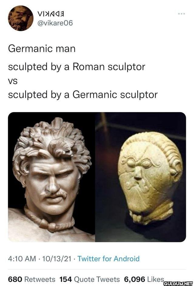 Germanic man sculpted by a...