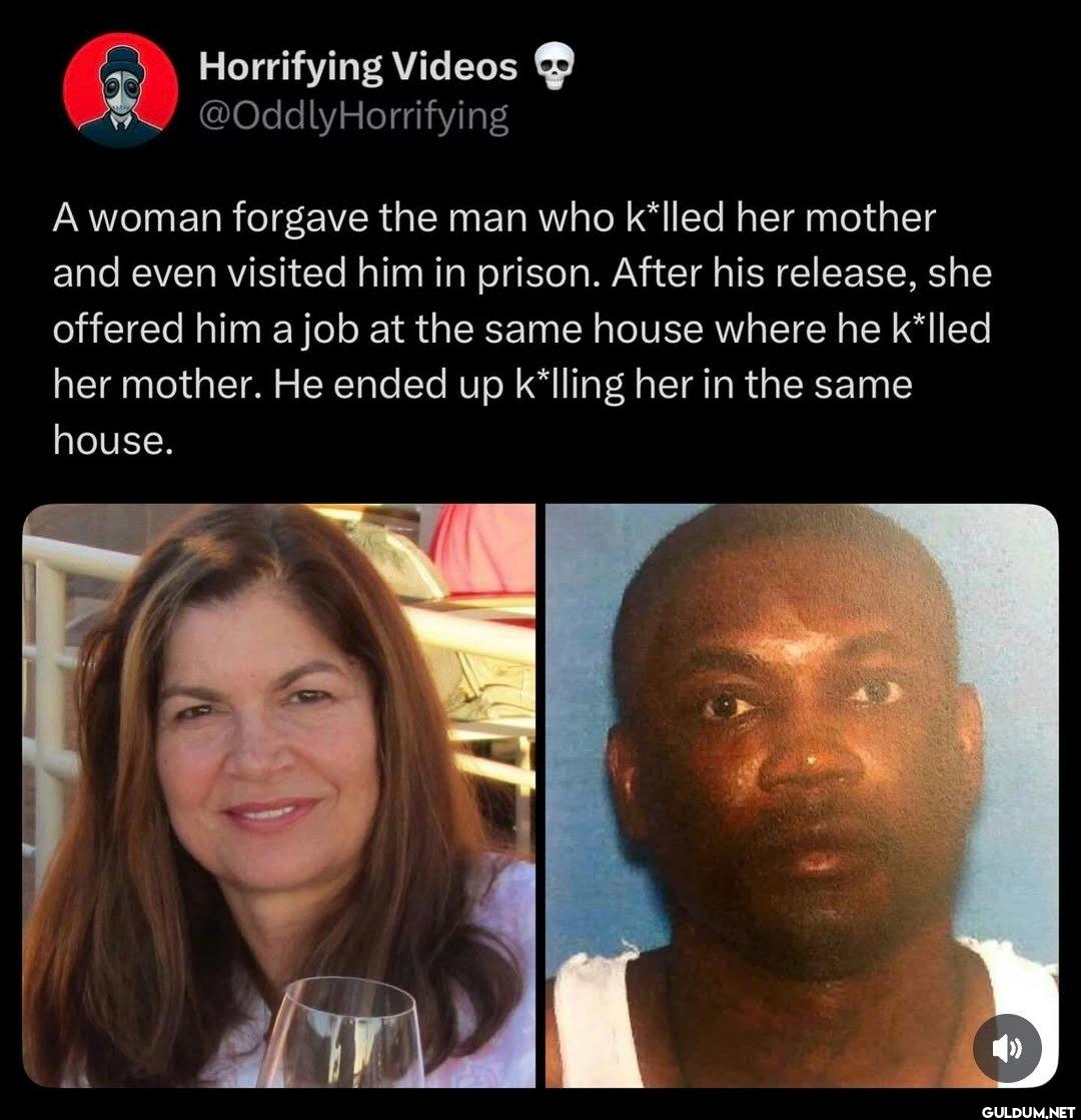 A woman forgave the man...