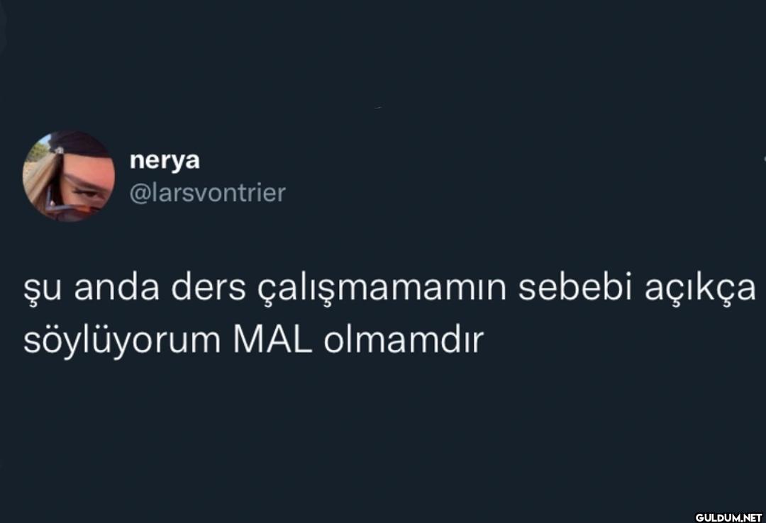 Şu anda ders çalışmamamın...
