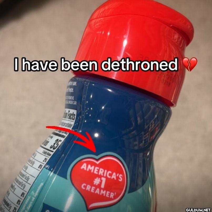 I have been dethroned...