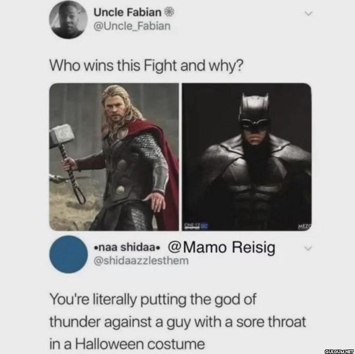 Who wins this Fight and...