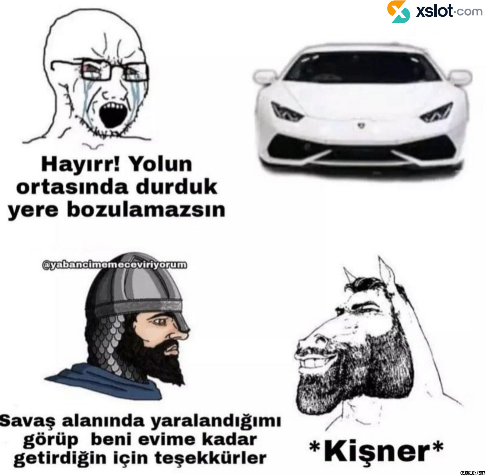 Hayırr! Yolun ortasında...