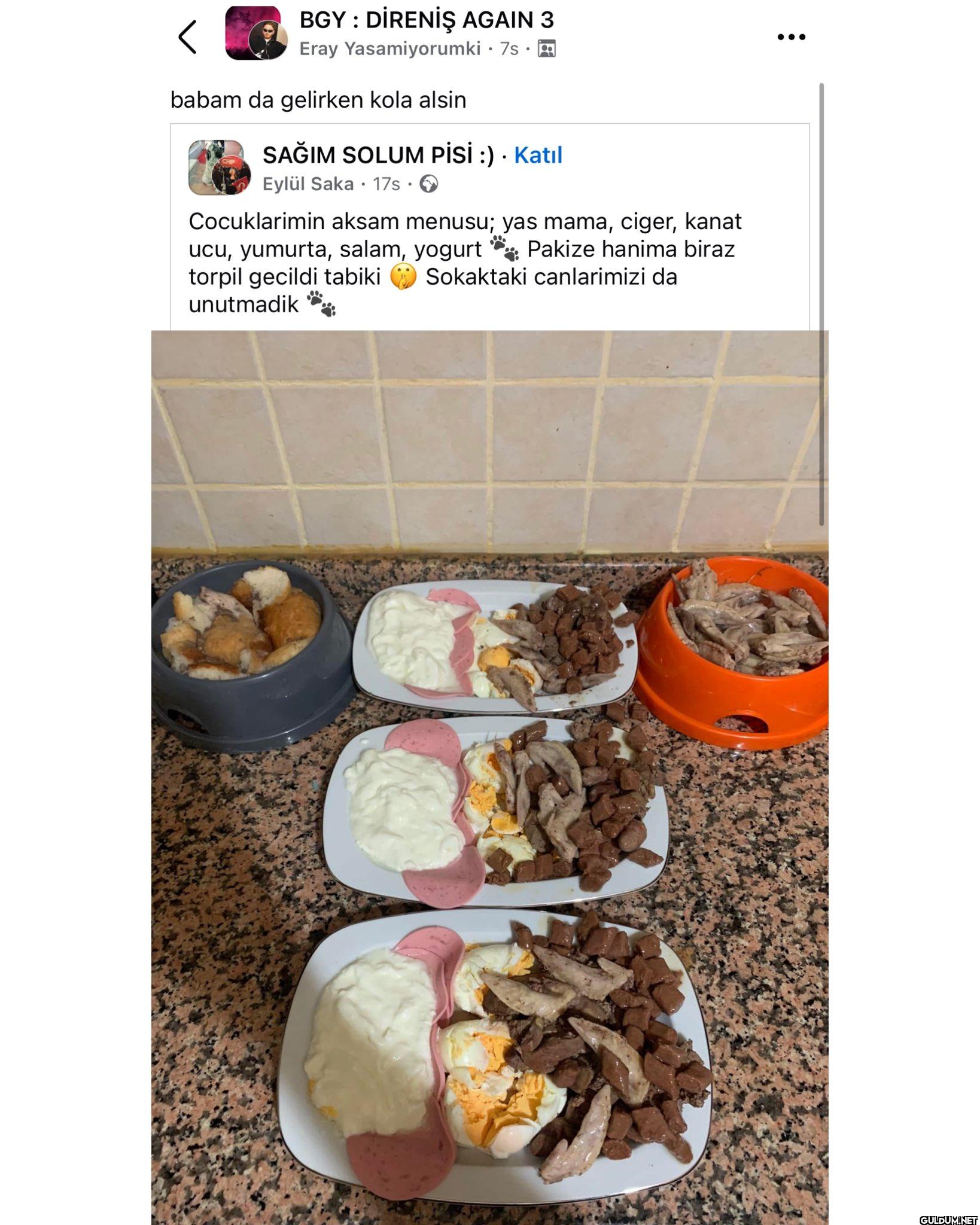 Benim öğünlerden güzel...