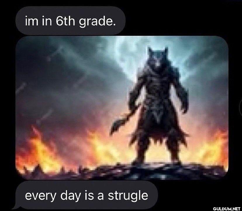 im in 6th grade. every day...