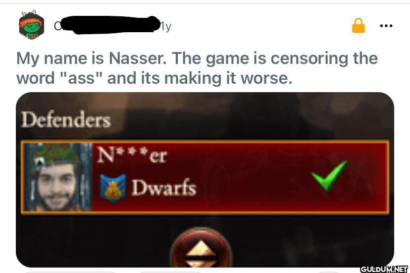 My My name is Nasser. The...