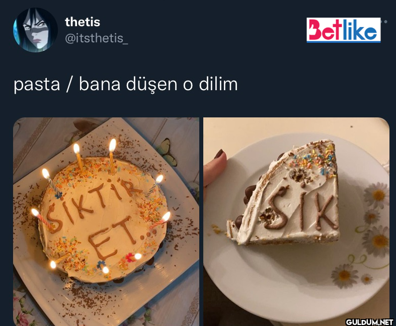 pasta / bana düşen o dilim...