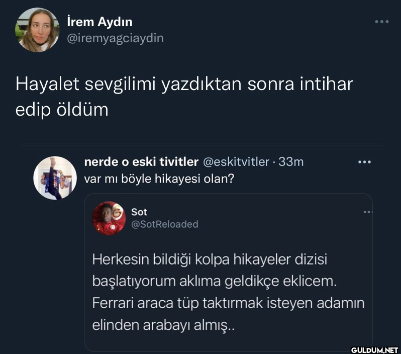 Hayalet sevgilimi...