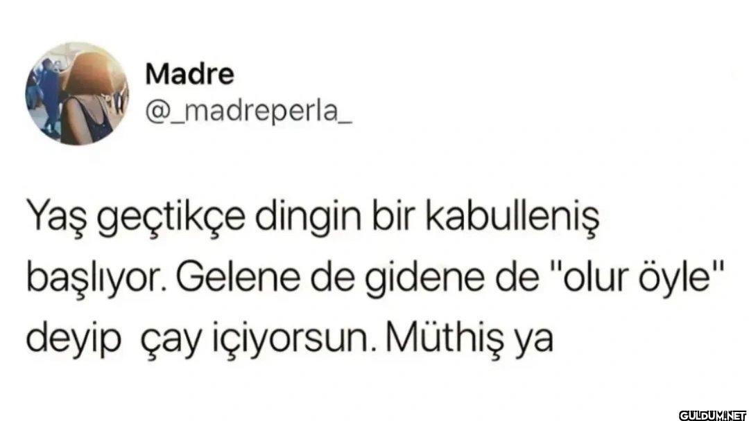 Yaş geçtikçe dingin bir...