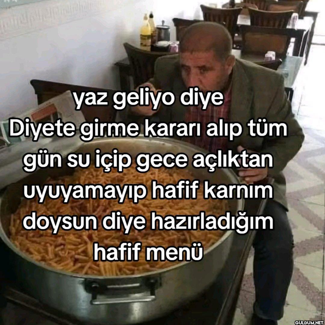 yaz geliyo diye Diyete...