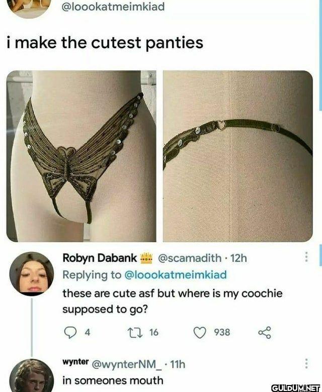 i make the cutest panties...