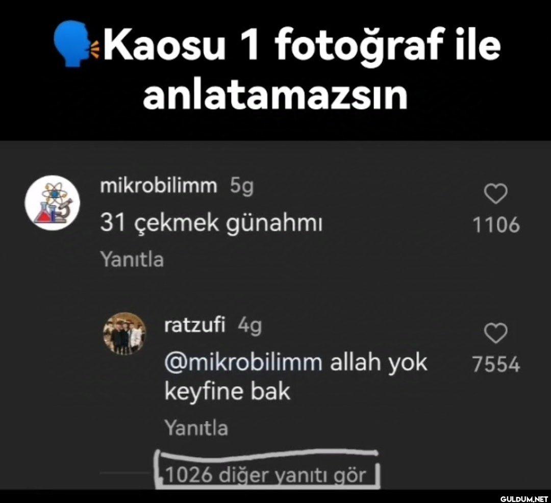 Kaosu 1 fotoğraf ile...