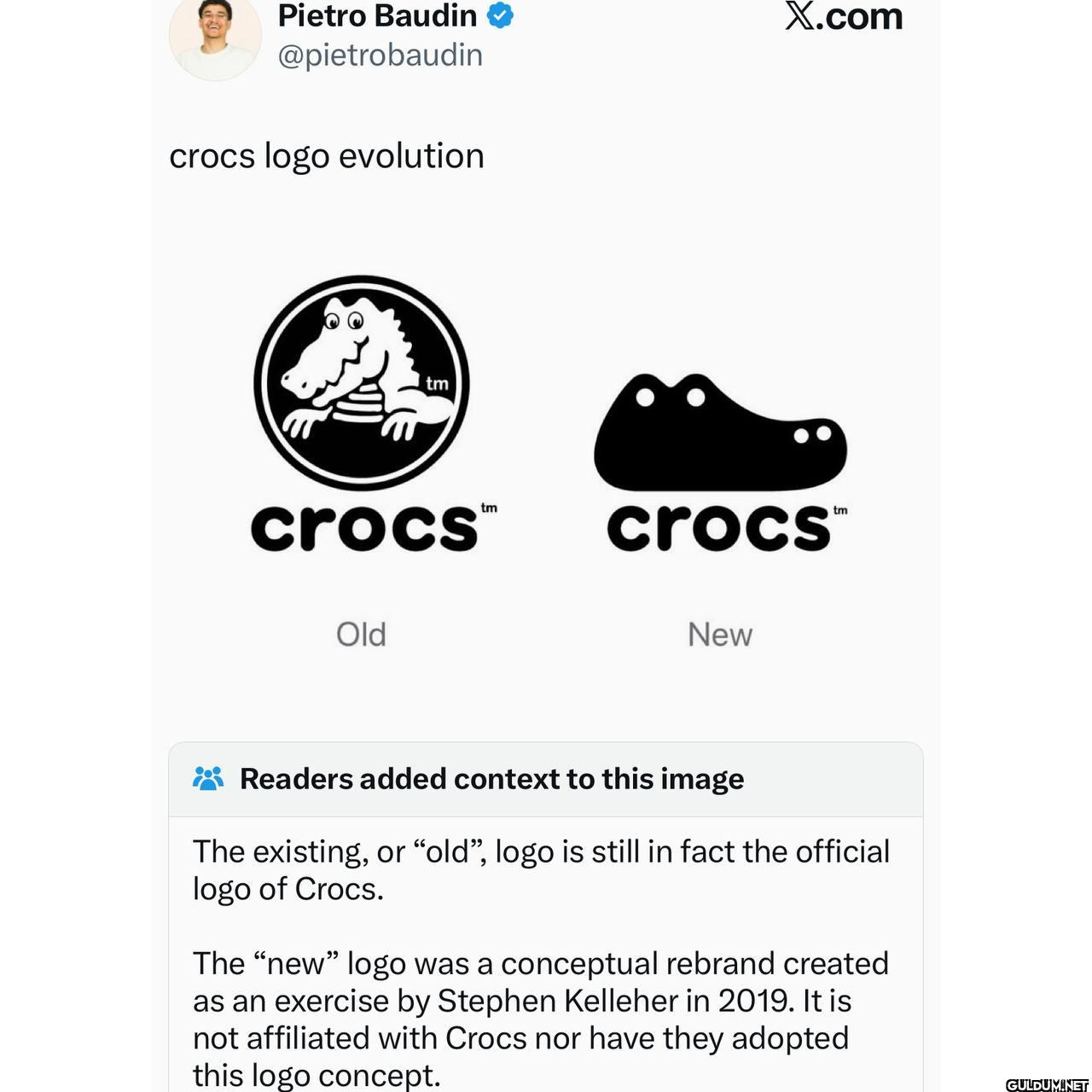 crocs logo evolution tm...