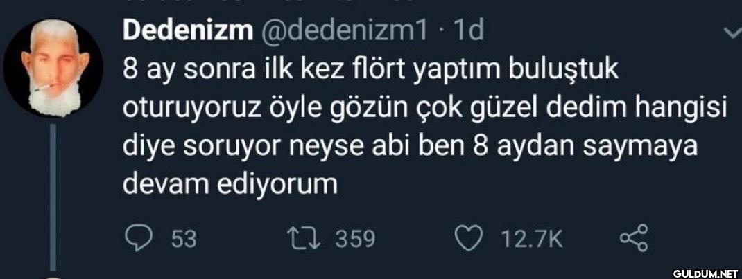 8 ay sonra ilk kez flört...