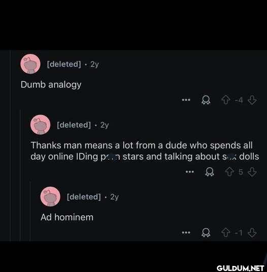 deleted 2y Dumb analogy...