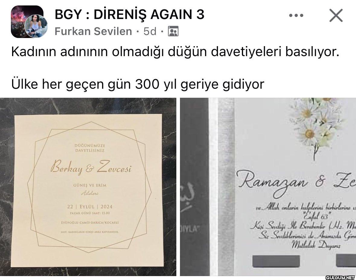Düğün davetiyelerine...