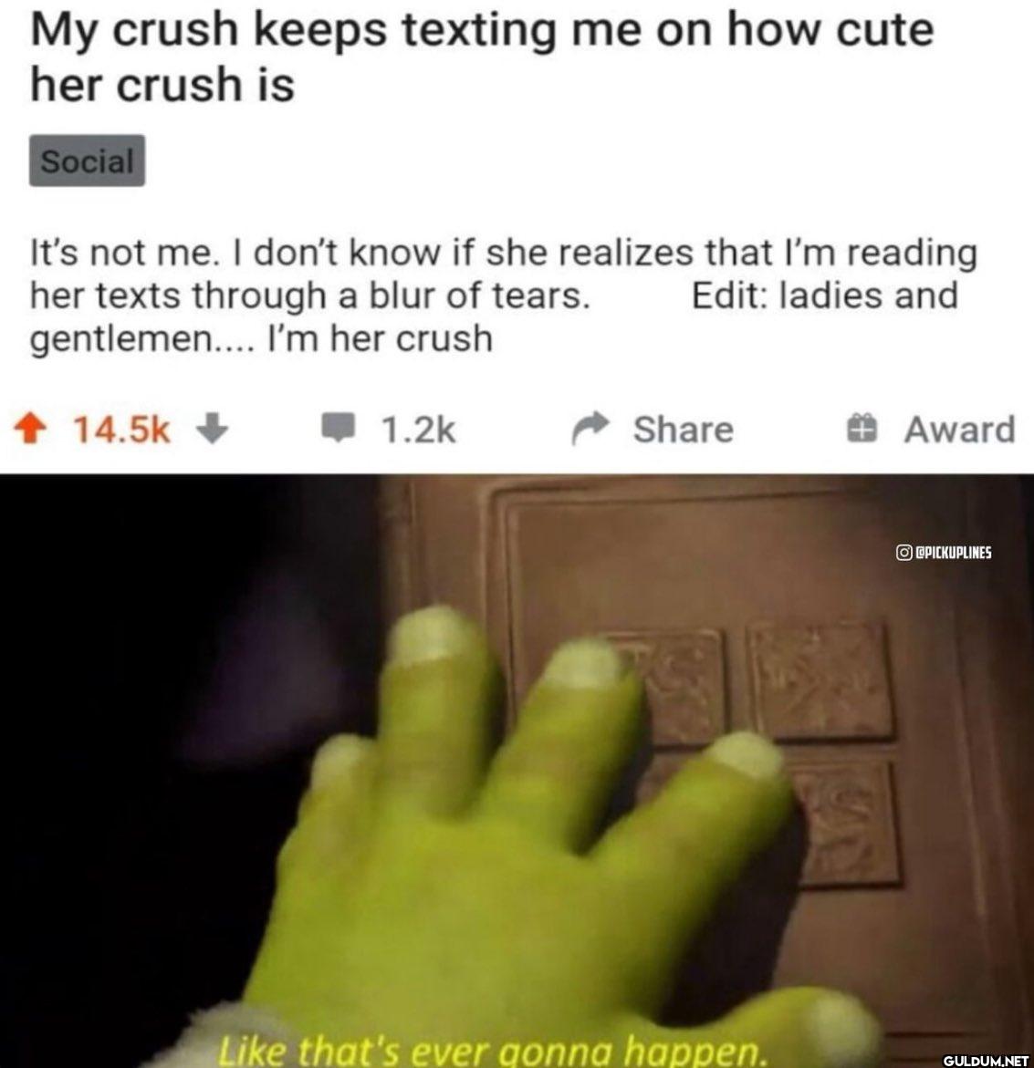 My crush keeps texting me...