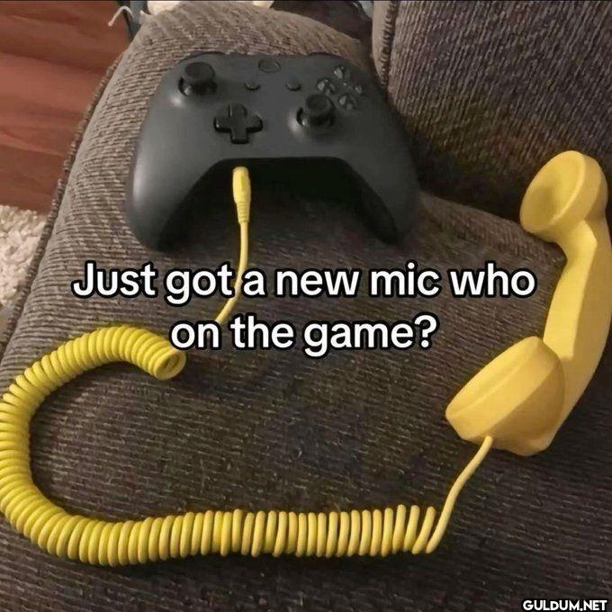 Just got a new mic who on the game?
