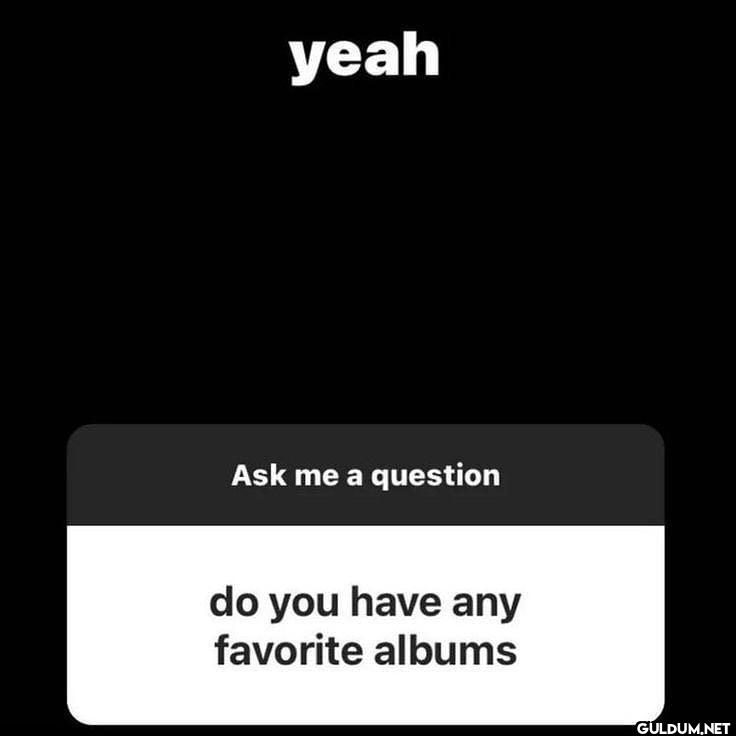 yeah Ask me a question do...