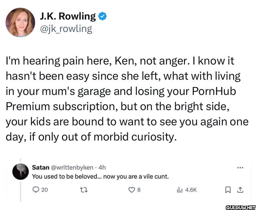 I'm hearing pain here,...