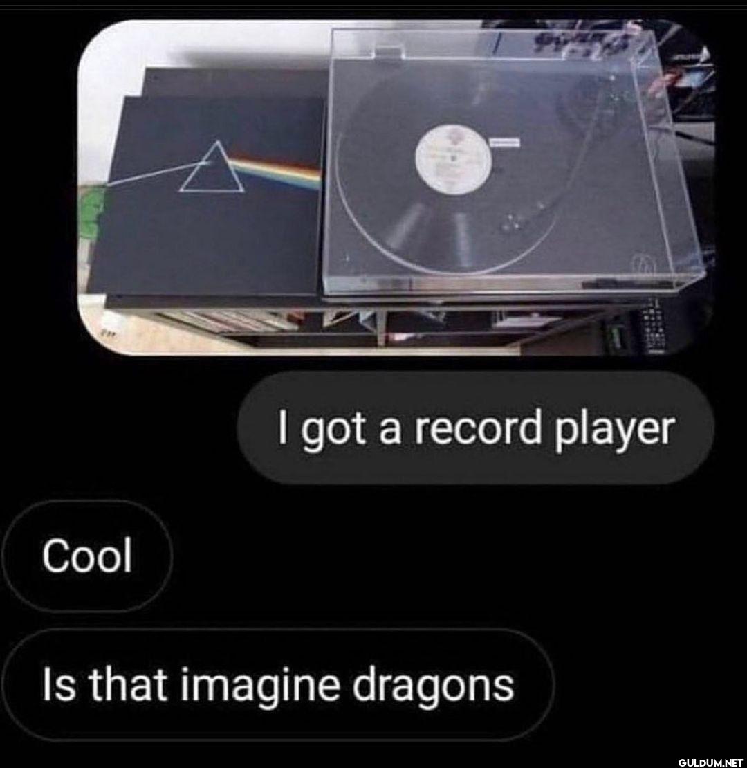 Cool I got a record player...