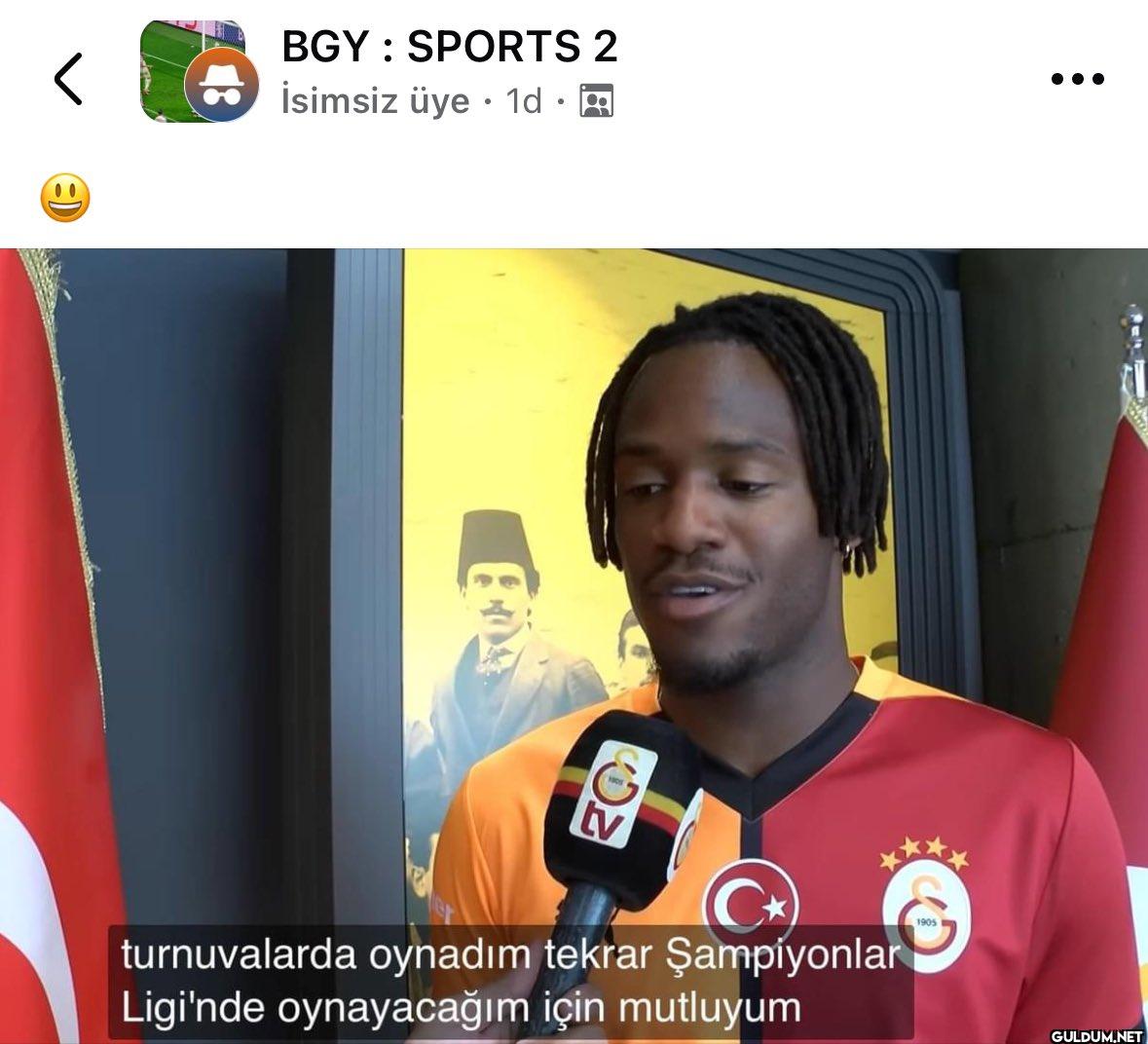 く BGY SPORTS 2 İsimsiz üye...