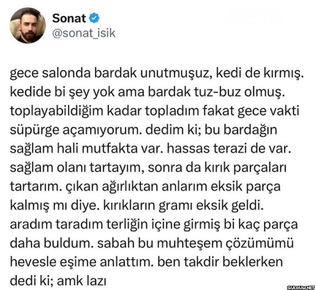 gece salonda bardak...