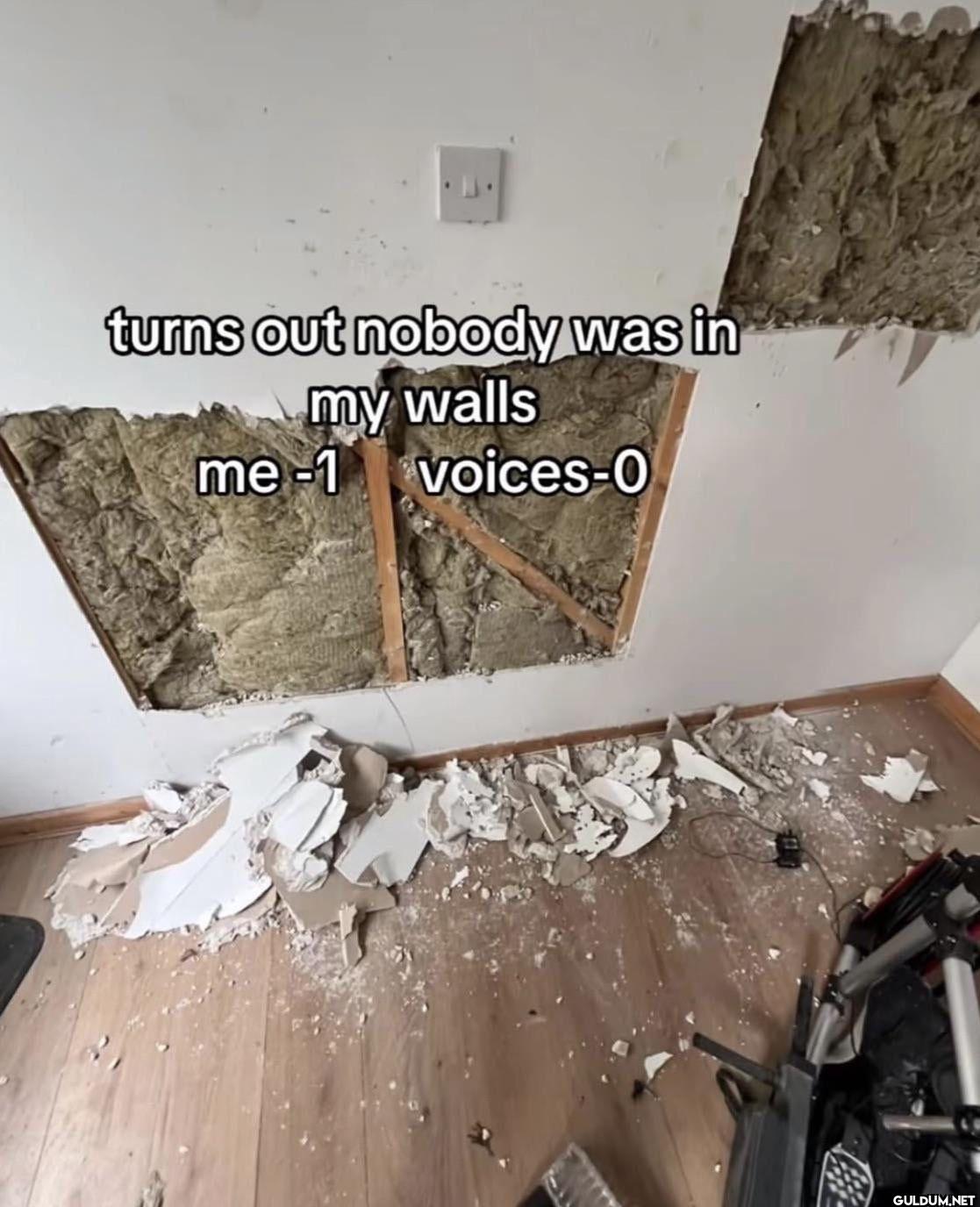 turns out nobody was in my...