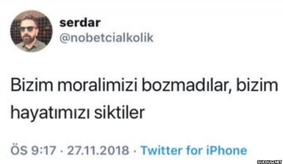 Bizim moralimizi...
