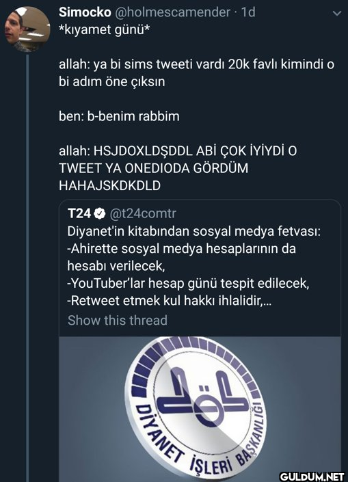 1d *kıyamet günü* allah:...