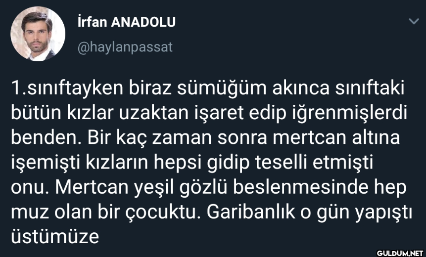 1.sınıftayken biraz...