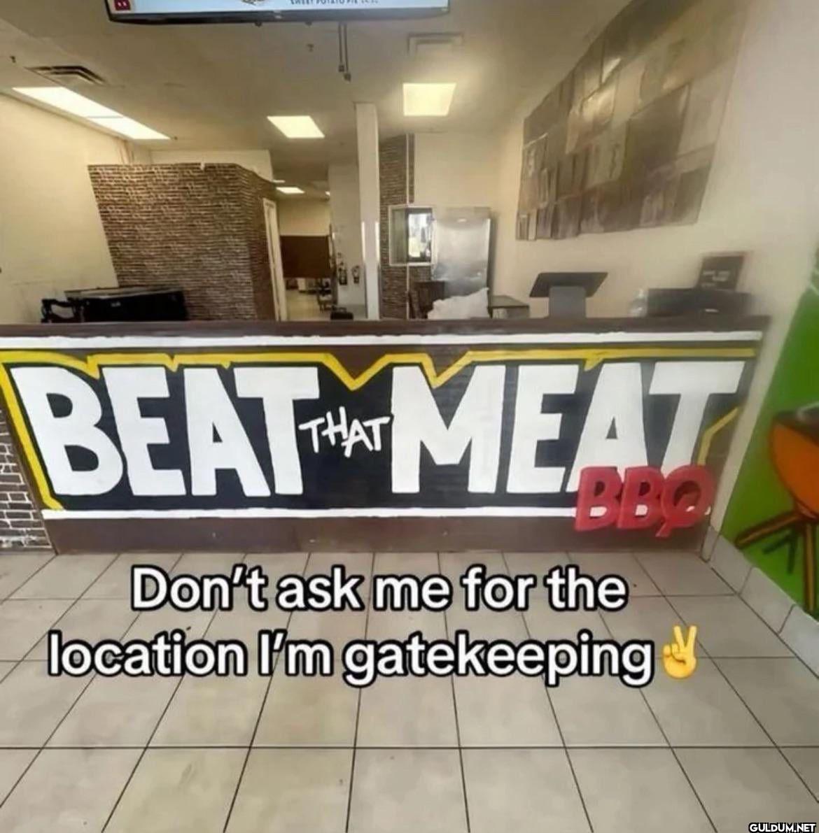BEAT MEAT BBC Don't ask me...
