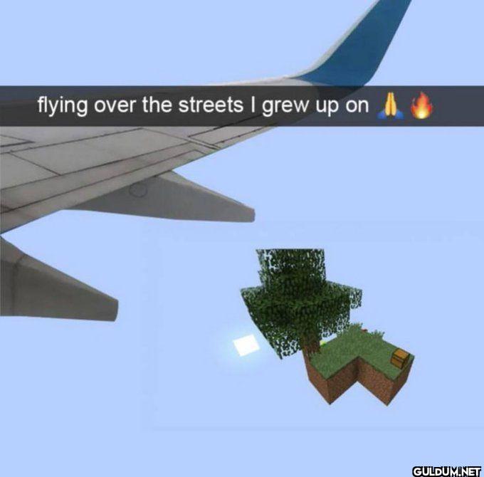 flying over the streets I...