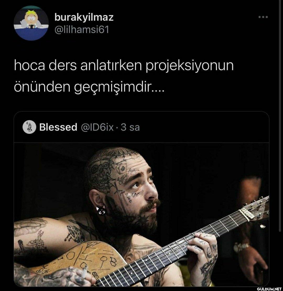 hoca ders anlatırken...