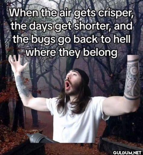 When the air gets crisper,...