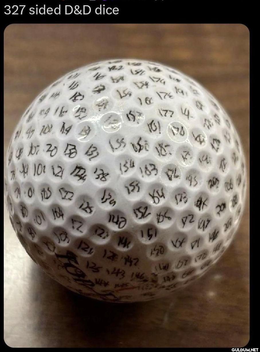 327 sided D&D dice